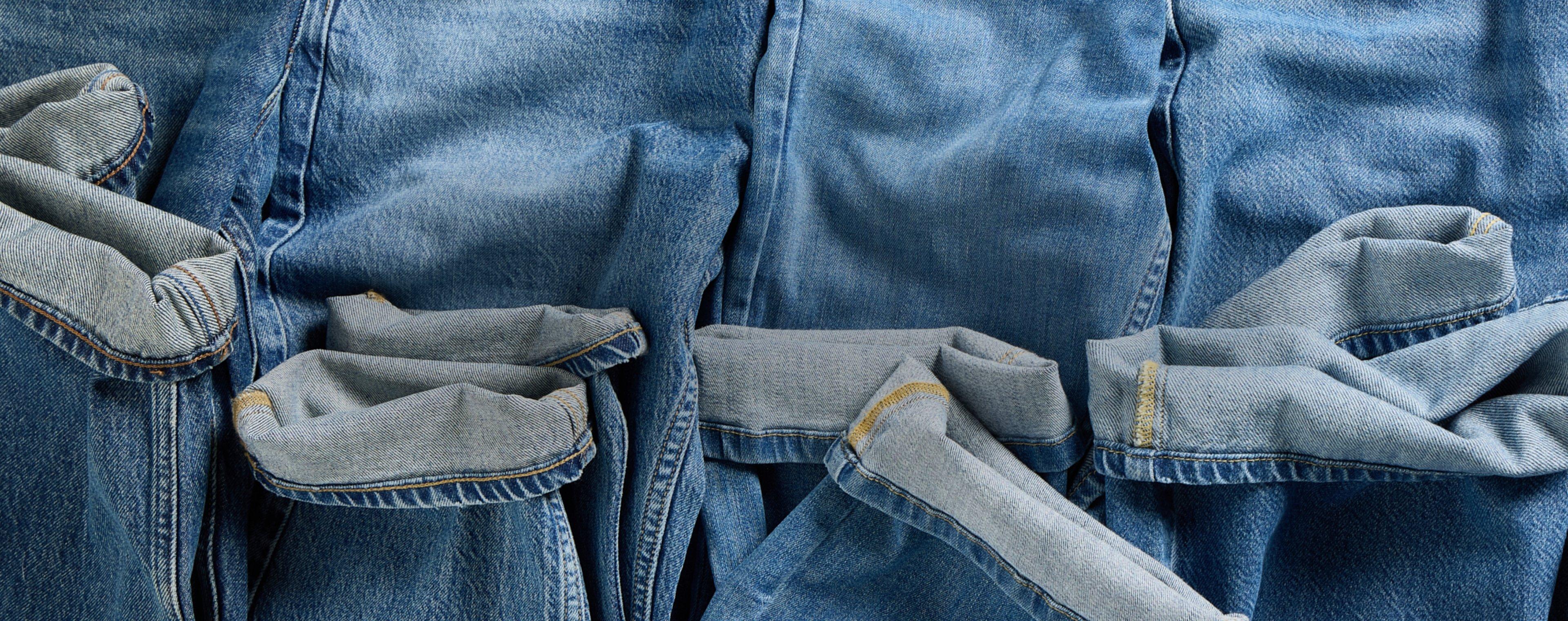 Denim laydown with cuffs