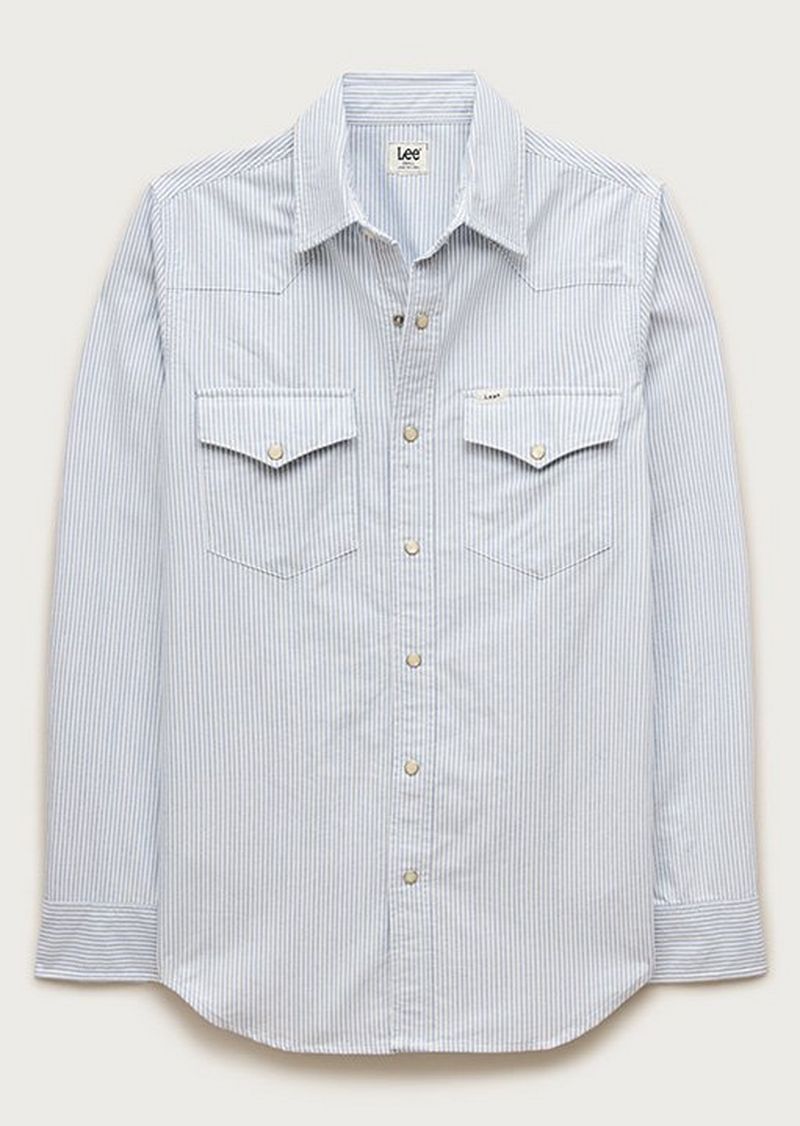 The Lee X J CREW Blue Western Shirt